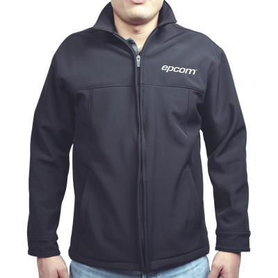 Elegante Chamarra para Caballero Color Negro Fabricada en Poliéster Dry Fit Impermeable