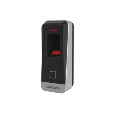 Lector esclavo PROX EM IP65 / Huella Digital / Lector de Tarjetas de Proximidad / RS-485 / Interior y Exterior / Requiere Panel de Control de Acceso DS-K26 Series y DS-K27