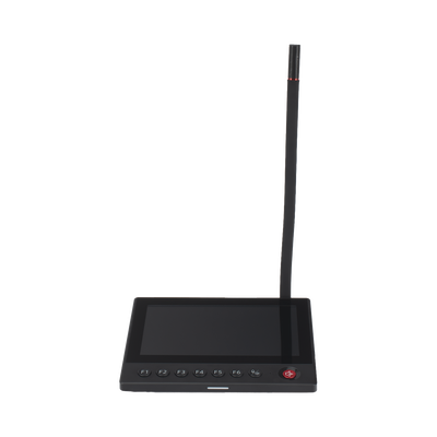 Micrófono IP | 12 VCD |  Pantalla Touch 7" | Transmisión en Tiempo Real | Integración con HikCentral Professional