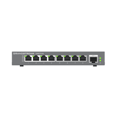 Switches de red Multi-Gigabit de 2.5G No Administrable / 8 Puertos RJ45 de 100/1000/2500Mbps / 1 puerto de fibra SFP+