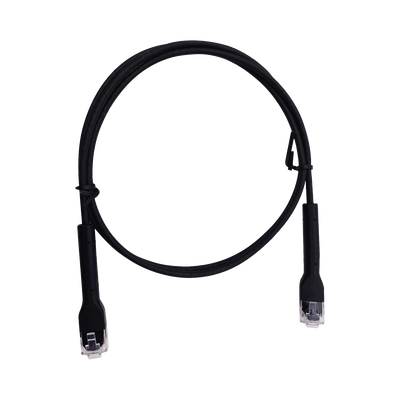 Mini Patch Cord Cat6 Ultra Slim 10 Metros (32.81 Pies) Negro ? Ahorra Espacio sin Organizadores, con Bota Flexible