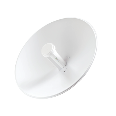 PowerBeam airMAX M5, larga distancia, frecuencia 5 GHz (5170-5875 MHz) con antena tipo plato de 25 dBi