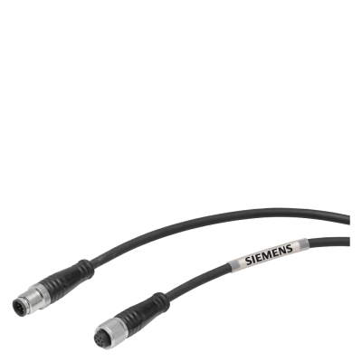 Cable de Comunicación RS422 / 6 Núcleos / M12 Macho-M12 Hembra / PUR / 1 m (3.28 ft) / Protección Industrial / -30°C a +80°C