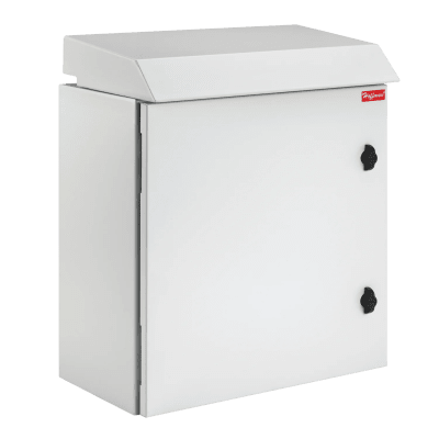 Gabinete Rack 12 UR ProTek Tipo 3R Exterior con Ventiladores Termostáticos / 61.2 cm x 60 cm x 61 cm (24.09 in x 23.6 in x 24 in) / Acero Gris RAL 7035  / Protección IP32 IK10
