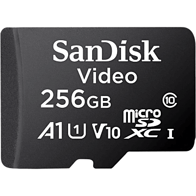 Memoria microSD SanDisk 256GB / Alta Resistencia / Videovigilancia / Clase 10