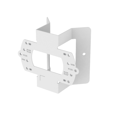 Montaje en Esquina / Material Aluminio / Carga Máxima 5 kg / Compatible con Varios Modelos Hanwha Vision / RAL9003