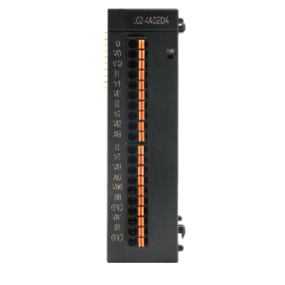 Módulo de Expansión PLC L02S / 4 Entradas Analógicas 16-bit / 2 Salidas Analógicas 16-bit / Rango 0-10V 0-5V 0-20mA / Compatible COOLMAY