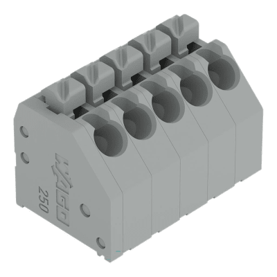 Bloque Terminal PCB / 8 Polos / Push-in CAGE CLAMP® / 1.5 mm² / 8A 320V / Pin Spacing 3.5 mm / Botón Push / THT / Policarbonato V0