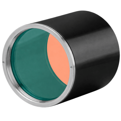 Vidrio protector / Para Lentes MV500 / IP67 / Aluminio-Vidrio / Dimensiones 65x66 mm (2.56x2.60 in) / Compatibilidad Múltiple