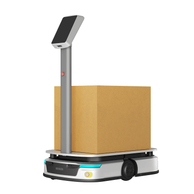 Robot Inteligente de Transporte / Gran Capacidad 300 kg / Autonomía 6 Horas / Navegación Autónoma LiDAR + VSLAM / Plataforma Elevable / Chasis Ultrabajo 23 cm (9.1 in)