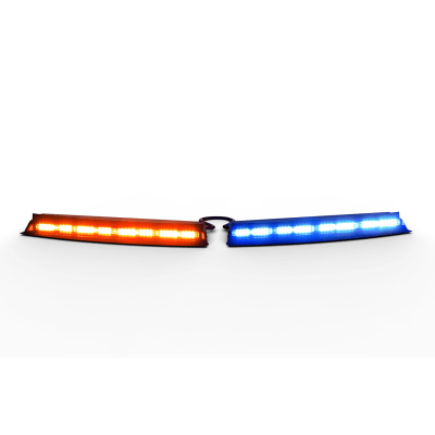 Visera Interior Universal Rojo-Blanco/Azul-Blanco 144 LED Con Luces De Penetración Sin Bracket