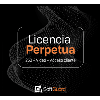 Licencia Perpetua de 250 cuentas para SoftGuard (Módulos de Monitoreo de Alarmas y Video) Incluye App SmartPanics para 100 Usuarios y Acceso a Clientes