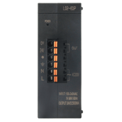 Módulo de Fuente para PLC L02 / Entrada 100-240VAC 50/60Hz / Salida 24VDC 4.2A 100W / Compatible con PLCs L02 de Coolmay